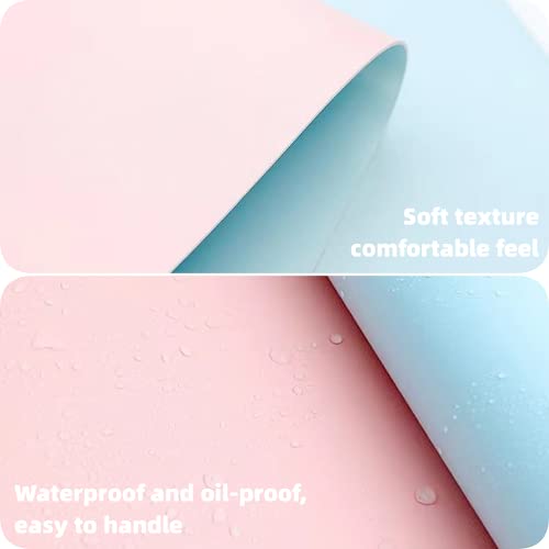 YILINNA Nail Arm Rest Mat Double Sided Nail Art Table Pad Soft Leather Nail Mat Nail Desk Pad Nail Technician Accessories for Nail Salon (Pink) - Image 3