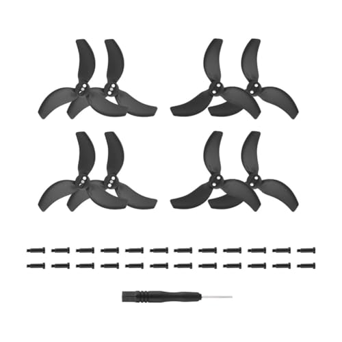 Hélices pour drone Avata 2 : lot de 4 paires de rechange noires avec vis