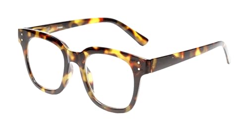 Calabria R785 Panthos Blue Light Blocking Reading Glasses Mens Womens Trendy Single Power Computer Readers Chic Spring Hinge