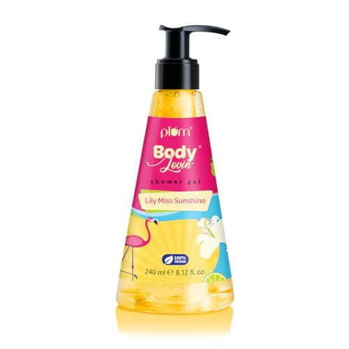 Image of Plum BodyLovin' Lily Miss Sunshine Shower Gel | SLS Free Body Wash For Women | Long Lasting Fresh Fruity-Floral Fragrance | Aloe-Infused Nourishing Body Cleanser For Soft & Smooth Skin | 240ml