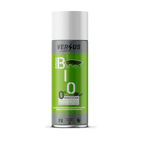 VERSUS Biopolymer - BIO - Con 0% Insecticida – atrapa los insectos a modo telaraña y los elimina SIN insecticidas, ideal para el hogar con Niños y Animales.