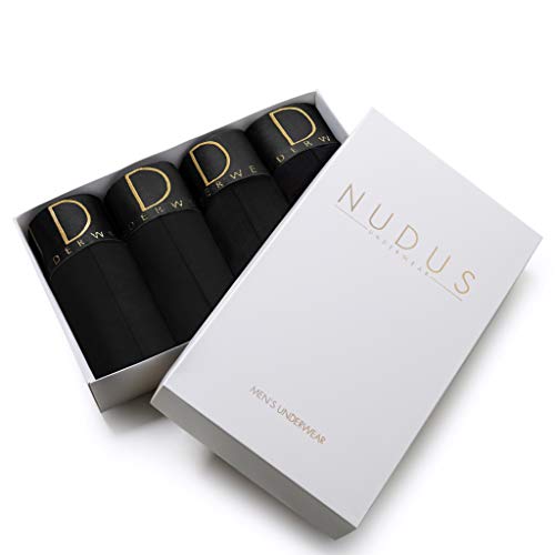 NUDUS Men's Cotton Underwear Pack of 4 Gift Box - Briefs - Trunks - Boxer Briefs2