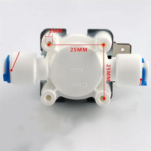 Électrovanne 24V CC 1/4" normalement fermée avec détecteur de débit magnétique - 4