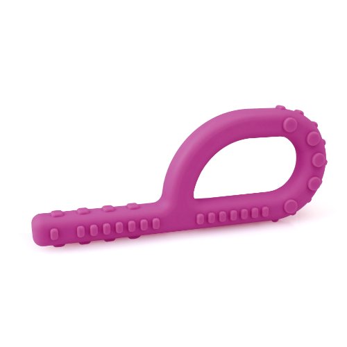 ARK Textured Grabber Sensory Chew, Sensory Toys for Kids and Adults, Chewy Fidget for Autism, ADHD, SPD, Anxiety, Medical-Grade Oral Motor Therapy Tools, Standard, Softest, Magenta