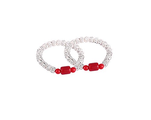 2 Bangle Bracelets & 2 Crystal Earrings Set