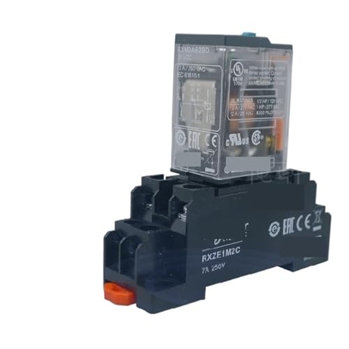 Relais RXM2AB2BD 24V continu miniature 8 plots 12A complet pour automatisme de machine