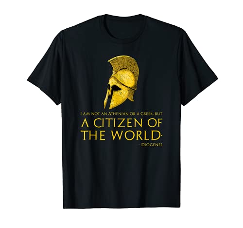 Greek Philosophy - Cita Diógenes - Ciudadano del Mundo Camiseta