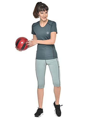 Image of CHKOKKO Women's High Rise Regular Fit Polyester Blend Leggings