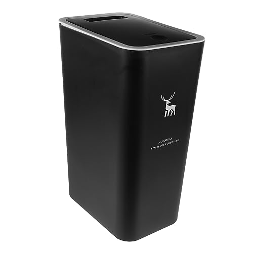 Gatuida Cubo De Basura Comprimido De Polipropileno Negro Para Encimera De Cocina