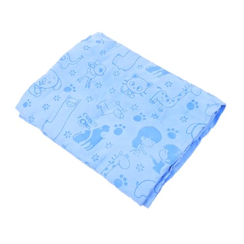 BCOATH ペットバスタオル 小型犬タオル 犬グルーミングタオル 犬の毛布 猫バスタオル 犬用ウォーターマット 子犬 ペット吸収タオル 犬用吸水タオル 犬のシャワータオル コットン Blue