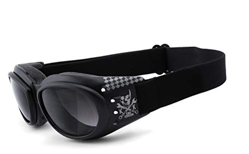Motorradbrille King Kerosin KK175 Sonnenbrille in Schwarz