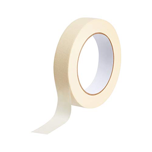 Image of Amazon Basics Masking Tape - 6 Rolls .94 Inch x 170 Feet, Pack of 8, Beige