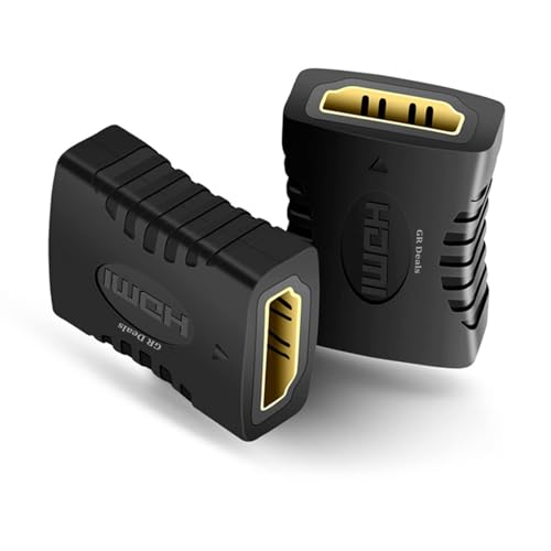 Image of HDMI Extender Female to Female Coupler Adapter for HDTV, Laptop PC, Projector and etc. (HDMI Female to Female Extender). Black.