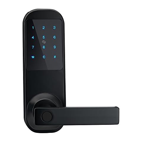 HAIFUAN Security Digital Keyless Code Door Lock, Unlock with Code Card and Key (HFAM10B-R-ORB) Cover