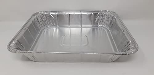 Bandejas para horno de aluminio con bordes altos y estructura rectangular reforzada 4