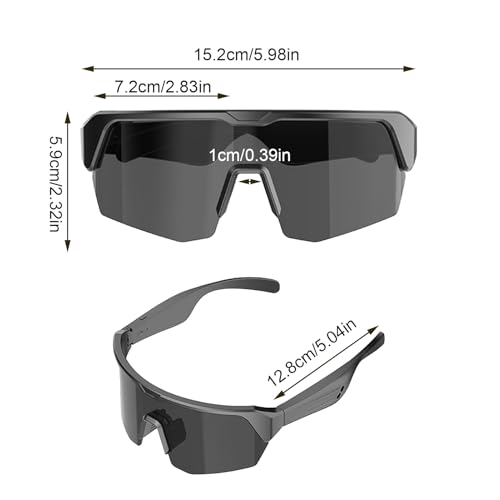 Gafas de sol inteligentes con control de voz para fitness y deporte al aire libre 6