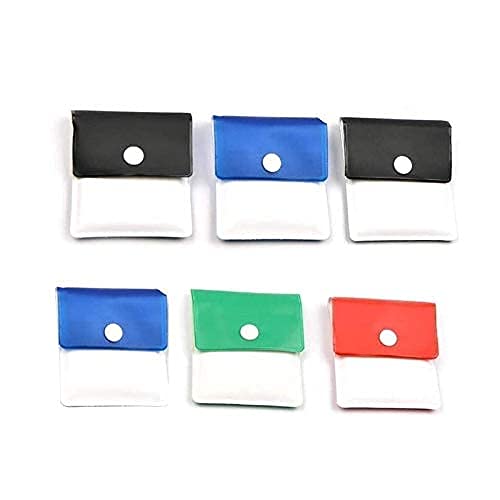 Pocket Ashtray Set, 6 pcs Fireproof PVC, Compact, Assorted Colours