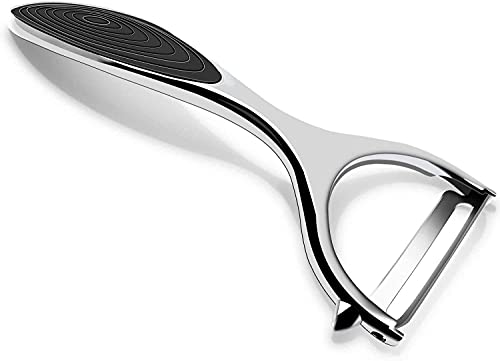 Peeler vegetable peeler stainless steel blade slicing stainless steel rotary joint with built-in detergent for apple potato carrot cucumber fruit and vegetable kitchen safe non-slip handle