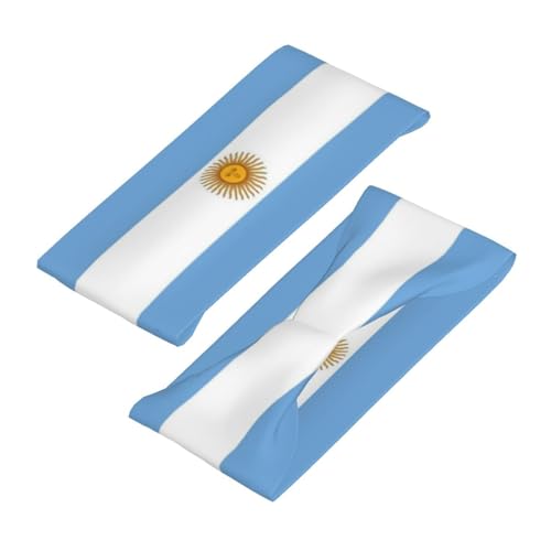 Image of Cute Flag Headbands Women Men Flag Sweatband Sports Headband for Running, Cycling, Yoga Gym, Working Out