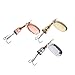 KAHDGSS Spinner Fishing Lures with Triple Hook Metal Lures Hard Metal Spinner Baits Fishing Accessories for Freshwater