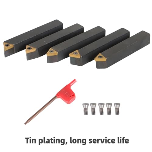Herramientas para Torno con Insertos de Carburo 5 Piezas miniatura 5