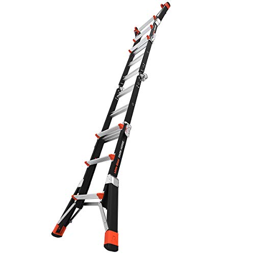 Little Giant Ladders, Dark Horse, M13, 7-11 foot, Multi-Position Ladder, Fiberglass, Type 1AA, 375 lbs weight rating, (15143-001)
