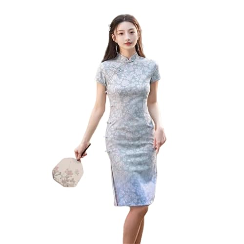 Robe cheongsam en dentelle de style République : l'élégance rétro raffinée