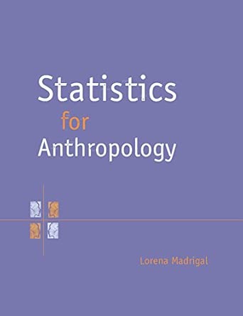 Statistics for Anthropology book cover
