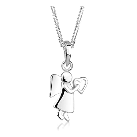 Elli 925 Sterling Silver Angel Necklace Cover