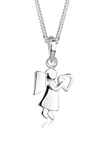 Elli Halskette Damen Engel Herz Talisman in 925 Sterling Silber