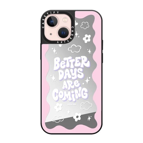 Coque miroir pour iPhone 13 Mini finition argent haut de gamme et antichoc