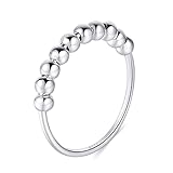 SERVICIO MOROTOLE Cualquier problema con este anillo de ansiedad de plata, no dude en ponerse en contacto con nosotros, haremos todo lo posible para resolver su problema, estos anillos de perlas fidget te traerán paz, serenidad y energía amante.