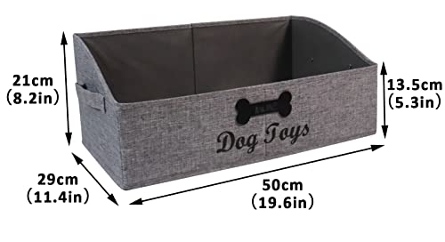 Brabtod BTD-1385-GRAY Large Dog Toy Bin Collapsible Dog Toy Box Fabric Trapezoid Dog Toy Basket Storage thumb #6