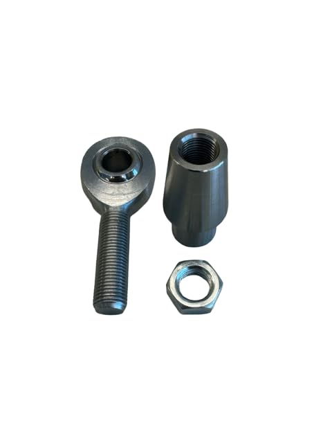 Right-Hand 1/2" Bore x 1/2"-20 Shank with .75" ID Tube Insert & Jam Nut | Heavy-Duty Chromoly Heim Joint Rod End for Off-Road Suspension, Steering & Custom Fabrication