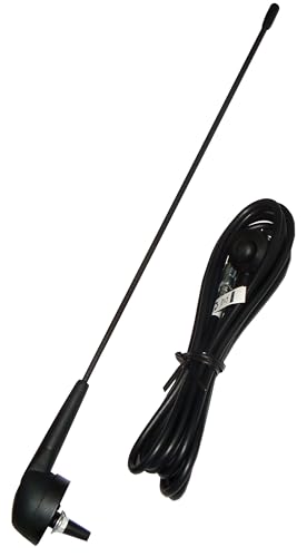 sound-way Antena de mástil de Antena 39 cm de Radio estéreo de Coche Am/FM de Repuesto Universal Pulgadas vástago Flexible Compatible con Peugeot (PSA) Alfa Romeo Fiat Lancia Dacia Opel