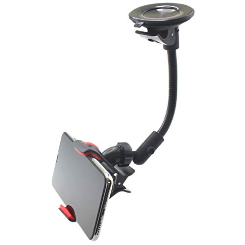 Dash Car Mount for Compatible with Samsung Galaxy S24/S23/S22/S21/S20/FE/Plus/Ultra Phones - Windshield Holder Swivel Clip