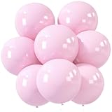 LovesTown 18 Inch Light Pink Large Balloons, 15 PCS Light Pink Big Latex Balloon Giant Heavy Duty Balloons for Birthday Wedding Baby Shower Gender Reveal Anniversary Princess Party Decorations