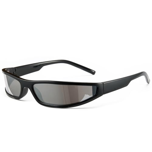 Cyxus Y2k Wrap Around Sunglasses for Men Women Retro 90s Style UV400 Protection 1187