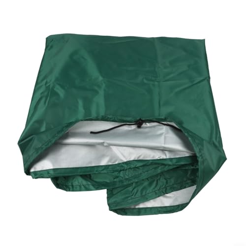 Cubierta de tela Oxford 210D resistente para armarios de almacenamiento al aire libre, protección resistente a la intemperie para cajas de almacenamiento de jardín (verde, 123 x 62 x 55 cm)