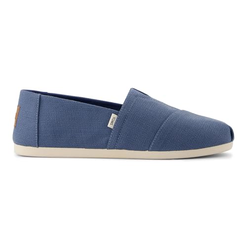 TOMS Alpargata Oxford para Hombre, Refibra Azul Pizarra, 42.5 EU