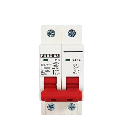 Interrupteur de batterie photovoltaïque 10A avec coupure 1000V DC rapide