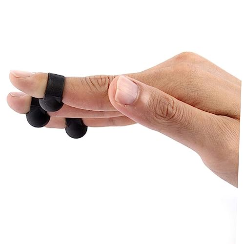 Abaodam Drum Tongue Drum Finger Sleeve Material de Silicona Negro para Instrumentos de Percusión con Dedos miniatura 7