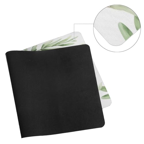 Alfombrilla de escritorio grande impermeable estilo floral verde miniatura 7