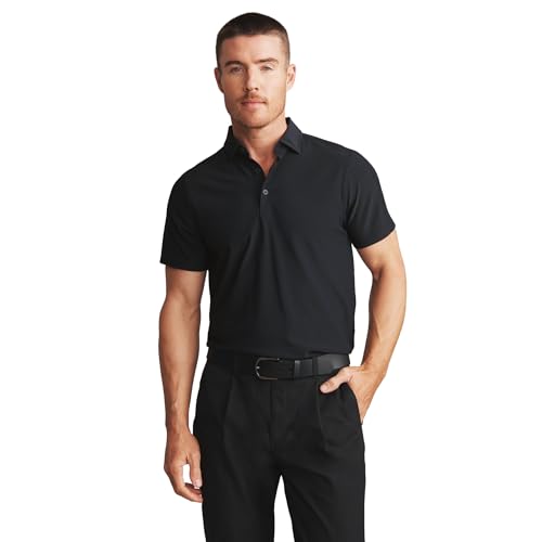 Rhone Men's Regatta Pique Polo - Anti Odor, Moisture-Wicking Lightweight, Golf Polo Shirt for Men