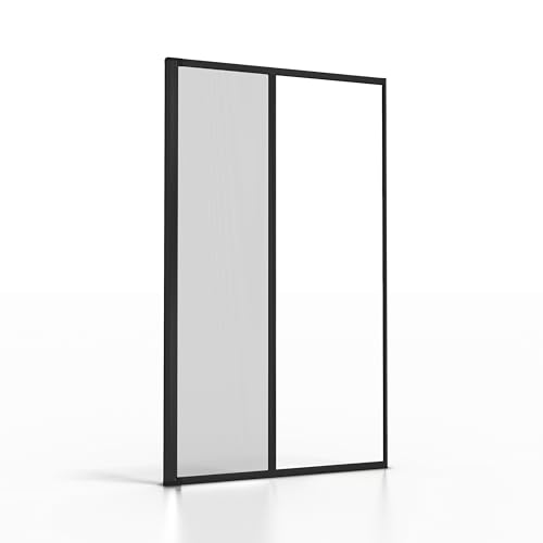 AEFFE Zanzariera a Rullo per Porta Finestra Alluminio 150x250cm, Diversi colori, Riducibile, Avvolgibile per Porte, Finestre, Balconi, Terrazzi (Antracite)