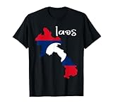 Laos maps tshirt, Lao National Day on 2 December