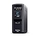 CyberPower CP1000PFCLCD PFC Sinewave UPS Battery Backup and Surge Protector, 1000VA/600W, 10 Outlets, AVR, Mini-Tower; UL Certified
