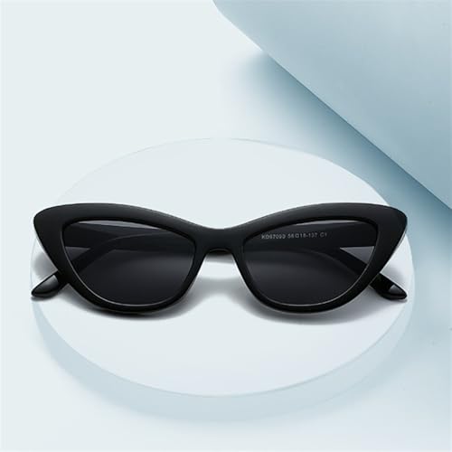ZIUTNSAV-Cat Eye Black Frame Sunglasses Women Retro UV400 Ladies Eyeglasses Women Goggles2