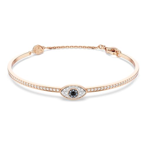Pendentif œil Swarovski Symbolica multicolore plaqué ton or rose haute précision