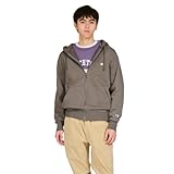 スウェット 長袖 裏起毛 刺繍 ワンポイントロゴ ジップフーデッドスウェットシャツ C3-W106Z-081-XS